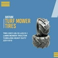 thumbnail image 3 of JusTubes (Pair) 22x11.00-10 Lug R-1 Heavy Duty Tubeless Tractor Tires, 3 of 8