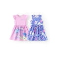 thumbnail image 1 of Vestido Disney Lilo & Stitch para niña de 4 a 5 T, morado y rosa, 1 of 5