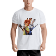 thumbnail image 1 of T-Shirt pour Homme Zootopia 2 en Coton à Manches Courtes, Col Ras du Cou, 1 of 5