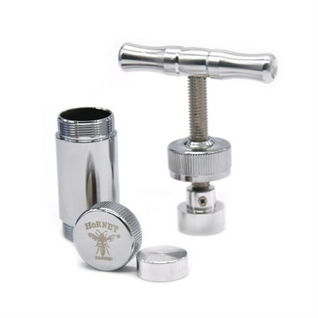 2019 NEW Hornet Metal Aluminum Presser Compressor Herb Grinder Tobacco Spice Crusher