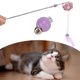 thumbnail image 4 of Cat Teaser Stick, Soft Durability Teaser Cat Toy PVC+ Pompon  For Cats Kitten Exercise Playing ANGGREK Girasol Morado, 4 of 8