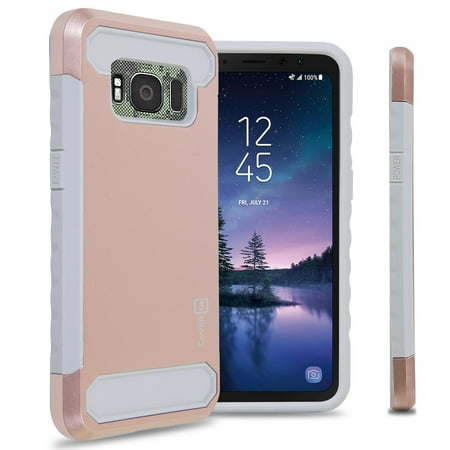 - CoverON Samsung Galaxy S8 Active Case, Arc Series Hybrid Phone Cover with Carbon Fiber Accents