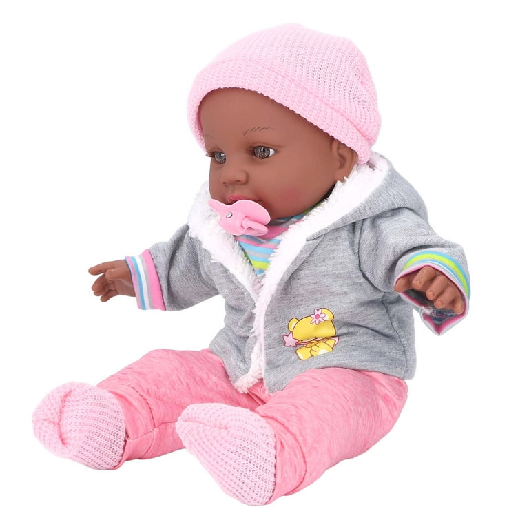 Reborn Baby Dolls, Beautiful Eyes Adorable Black Skin Color Lifelike Reborn  Doll For Home Play 