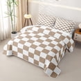 thumbnail image 3 of Erosebridal Geometric Plaid Buffalo Twin Quilt Set,Minimalist Style Twin Coverlet Set For Boys,2-Piece, 3 of 7