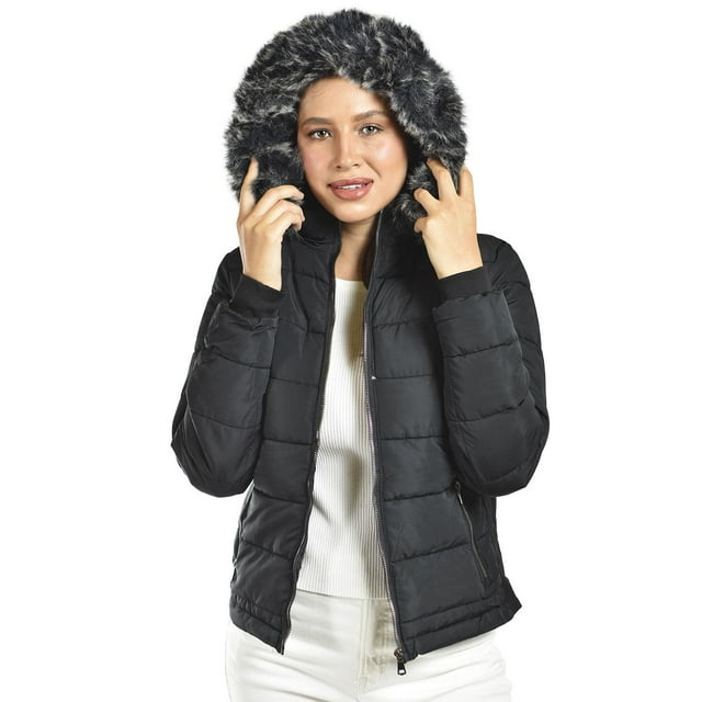 Chamarra acolchada con capucha Roman Fashion /Juvenil, 7504 (Negro) negro G