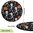 thumbnail image 3 of GZHJMY Skeleton Dance Christmas Tree Mat, Round Christmas Tree Stand Mat Decoration for Holiday Party Home Christmas Day Ornaments Floor Door, 28.3", 3 of 6