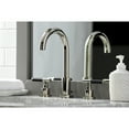 thumbnail image 4 of Kingston Brass FSC8929CKL Kaiser Widespread Bathroom Faucet with Brass Pop-Up, Polished Nickel, 4 of 8