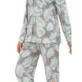 thumbnail image 5 of INSPIRE CHIC Women's Sleepwear Lounge Cute Print Nightwear with Pants Long Sleeve Pajama Sets 2XL Gray, 5 of 5