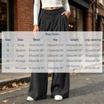 thumbnail image 3 of Women Corduroy Wide Leg Pants High Waist Button Zipper Pleated Trousers Loose Casual Palazzo Pants with Pockets, 3 of 9