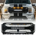 thumbnail image 1 of AMERICAN MODIFIED Armor Grille Compatible with 2021-2023 Ford F150, Glossy Black, 1 of 11