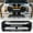 21-23 F-150 (w/ Amber & Off-Road Lights, Glossy Black), variant on AMERICAN MODIFIED Raptor Style Mesh Grill for 2021 to 2023 Ford F150