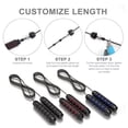thumbnail image 5 of Black Jump Rope Lightweight Jump Rope for Fitness and Exercise Jume Rope Adjustable Jump Ropes Speed Jumping Rope for Women Men and Kids, 5 of 6
