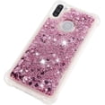 thumbnail image 6 of Compatible with Samsung Galaxy A11 Case Glitter Liquid Cute Clear Phone Case Floating Quicksand Shockproof Protective Bumper Silicone Soft TPU Case for Samsung Galaxy A11 Love Rose YB, 6 of 14