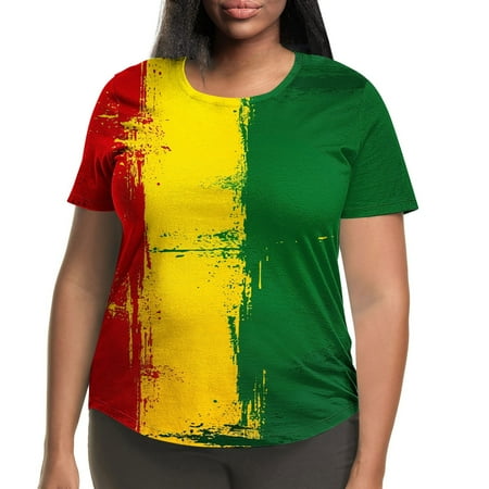 Independence Day Clearance Sale Womens Stretch Cotton Slim Fit T Shirt Bodysuit Casual Shirts Loose Plus Size Tee Tops Tunic Blouse 5XL