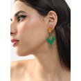 thumbnail image 1 of Gold Plated Party Designer Stone Drop Earring For Women, 1 of 5