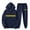 Navy, variant on Trapstar Hoodies for Women Sets Long Sleeve Graphic Sweatshirts Loose Trapstar Street Hip-hop Pullover Sweatshirts+Sweatpants Women Set of 2 Classic Sweatshirts(Red, S)