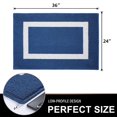 Buganda Indoor Door Mat, 24"x 36", Non Slip LowProfile Entrance Rug
