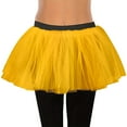 thumbnail image 2 of FAOWME Girls Pommel Skirt Three Lined With Skirt Ballet Dance Skirt Tutu Skirt Orange One Size, 2 of 4