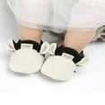 thumbnail image 3 of Baby Booties Faux Fur Sheep Shape Non-Slip Soft Sole Crib Shoes, 3 of 6