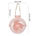 thumbnail image 5 of CEORPER 2 in 1 Camping Fan Hanging Fan with LED Lamp 2400mAh 7'' Tent Fan for Unisex, 5 of 15
