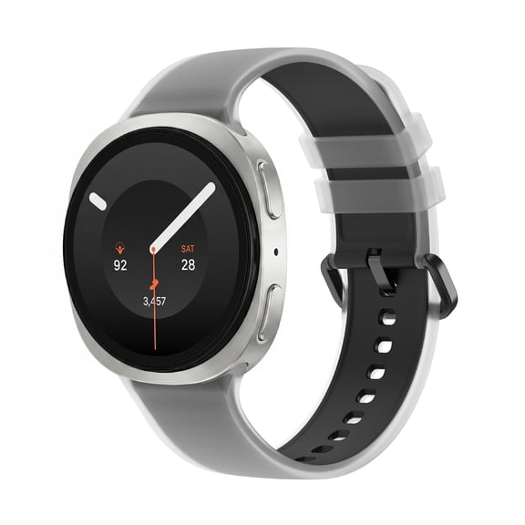 XIHAMA Sport Silicone Watch Band Compatible with Samsung Galaxy Watch 9/8 40/44mm, Galaxy Watch 8 Classic 46mm, No Gap Soft Replacement Strap, Waterproof Breathable Adjustable Wristband for Men Women