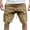 Khaki, variant on Havenre Mens Casual Twill Cargo Shorts Loose Regular Fit Cotton Drawstring Classic Cargo Stretch Short with Multi-Pockets Dark Gray L