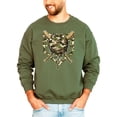 thumbnail image 7 of Camo Baseball Sweatshirt for Men Women & Kids Baseball or Softball Game Day Pullover Army Green Sweatshirt Adult Medium, 7 of 7