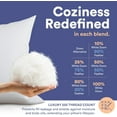 thumbnail image 4 of Continental Bedding Goose Down 25/75 Decorative Pillow Insert, Pack of 2, 22x22 Size, 4 of 9