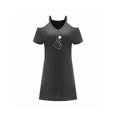 thumbnail image 1 of Vestido de verano para mujer, vestido de línea a, minivestido de manga corta para desplazamientos femeninos S, 1 of 7