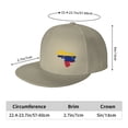 thumbnail image 2 of DouZhe Flat Brim Cap Snapback Chapeau, Venezuela Carte Drapeau Imprime Réglable Jaune Adulte Baseball Cap, 2 of 6