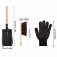 thumbnail image 7 of BIMZUC Fireplace Ash Shovel Brush Set with Heat-Resistant Gloves, Hearth Cleaning Tools for Wood Stove, Firepit & Home Use, 7 of 7