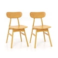 thumbnail image 2 of Resenkos Modern Farmhouse Wood Dining Chair Set of 4 with Oak Finish, Natural, 2 of 6