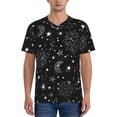 thumbnail image 4 of Haiem Hip Hop Hipster Baseball Jersey Button Down Shirts Sports Uniforms Men Women Jersey(Space Galaxy,X-Large), 4 of 9