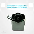 thumbnail image 4 of EvertechPRO Refrigerator Evaporator Fan Motor Replacement for Whirlpool 2315549 1193008 2220569 AH1484645 EA1484645, 4 of 6