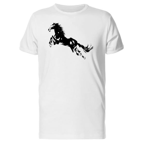 Black Silhouette Of A Horse Tee Men's -Image by Shutterstock