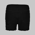 thumbnail image 4 of YDLCAFD Womens High Waisted Denim Shorts Ripped Hem Distressed Short Jeans Summer Casual Stretchy Jeans Shorts S, 4 of 7