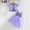 Purple, variant on Placlothes Tutu Dress and Cute Tops with Skirt for Girls 2 Piece Outfits Little Girls and Big Girls Summer Fall Skirt Sets Solid Blue Birthday Bow Kids Size 2 T