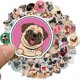 thumbnail image 4 of Pack of 100 Cute Pug Dog Stickers for Water Bottle, Car, Laptop, W, 4 of 5