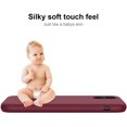 thumbnail image 4 of iPhone Xs Max Case with Screen Protector,Soft Liquid Silicone Gel Rubber Bumper Cover,Slim Fit Shockproof Protective Phone Case for iPhone Xs Max Wine Red, 4 of 8
