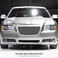 thumbnail image 3 of APS Compatible with Chrysler 300 300C 2011-2014 Main Upper Stainless Steel Chrome Mesh Front Grill Grille Insert R76300R, 3 of 3