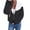 Black, variant on Baqcunre Trenchcoat Women's Sleeve Women Zipper Sport Pockets Long Coat Patchwork Hooded Skinsuits Thin Women's Coat Cropped Sweatshirt Fall Outfits Black L