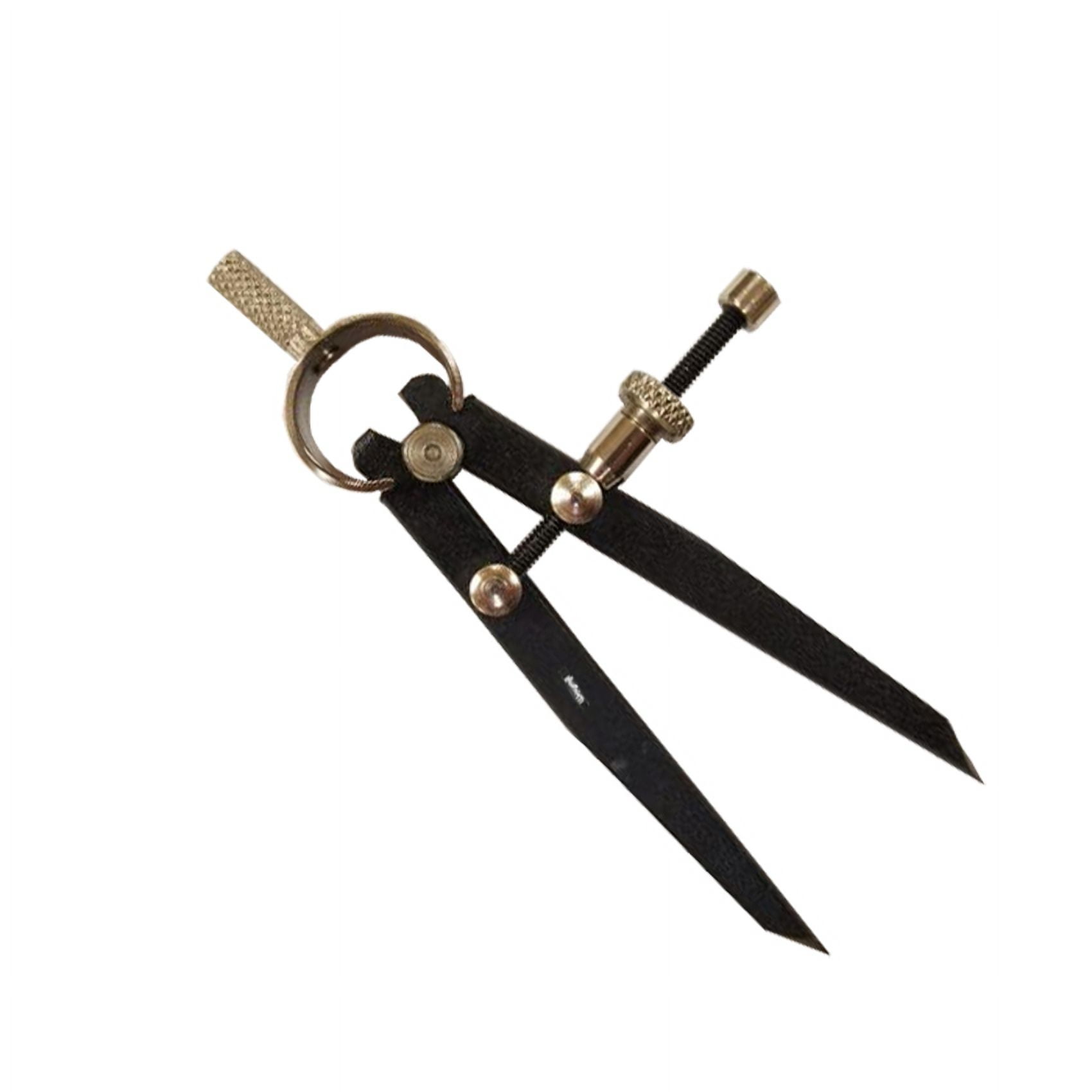 Divider Compass Gauge 3" Adjustable & 3" Square 90º Right Angle Steel Square