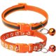 thumbnail image 1 of Paquete de 2 collares reflectantes y con huella para gatos con cascabel, hebilla de collar básico para perros y gatos, collar ajustable de poliéster para perros y gatos o cinturones de, 1 of 3