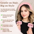 thumbnail image 3 of Heatless Curler Set - 5pcs Heatless Curling Rods for Long & Short Hair - No Heat Hair Curler Tool with Sleep Cap, Headband, Hair Clip, 3 of 7