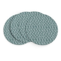 MIZHONA Teal Round Placemats Set of 4,Blue 15 inch Table Mat for Kitchen Dining Table Decoration