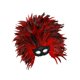 thumbnail image 5 of Tocado de plumas para cosplay, accesorios para fotos, diadema, disfraz, mascarada, fiesta Rojo oscuro, 5 of 7