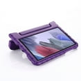 thumbnail image 5 of For Samsung Tab A7 Lite Case 8.7" 2021 Model SM-T220, Kids Shockproof Lightweight EVA Full Rugged Protective Convertible Handle Stand Cover, Purple, 5 of 6