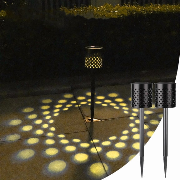 AZXY 2pc Solar Lights for Outside,Solar Lights Outdoor Waterproof,Solar Path Lights,Led Garden Lights for Outside Solar On Sale