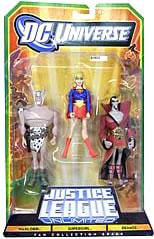 DC Universe Justice League Unlimited Warlord Supergirl & Deimos Action Figures 