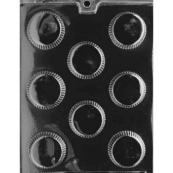 Grandmama's Goodies AO033 Large Peanut Butter Cup Chocolate Candy Soap Mold with Exclusive Molding Instructions